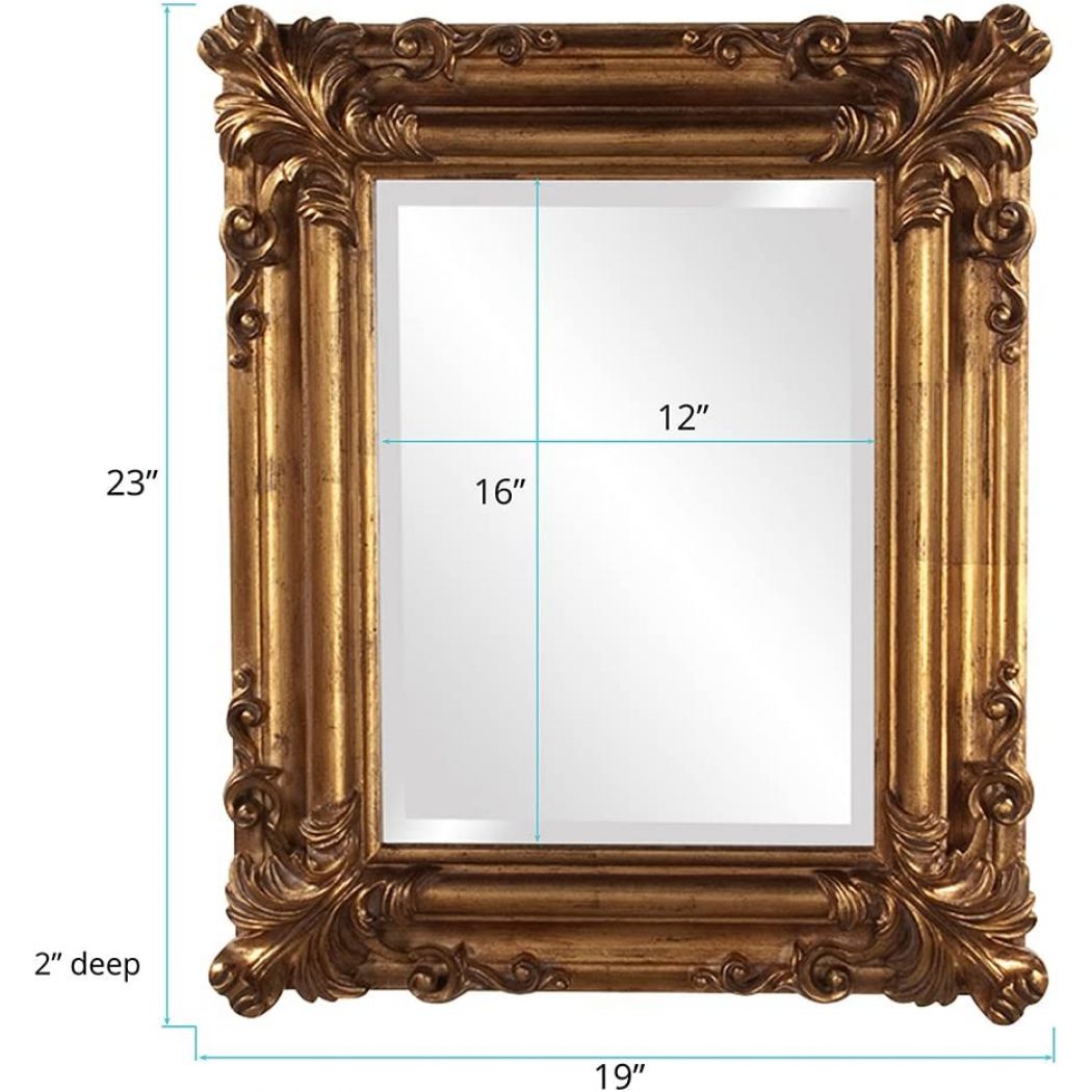 Beauty Salon Rectangular Antique Makeup Mirror